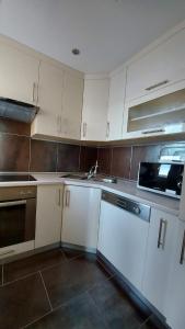 Kuchyň nebo kuchyňský kout v ubytování Apartments Jelica