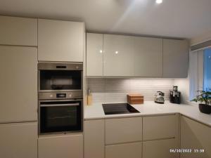 Ett kök eller pentry på Luxury Apartment South Kensington