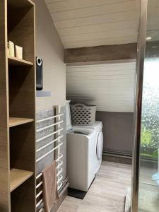 Posteľ alebo postele v izbe v ubytovaní Loft avec jardin