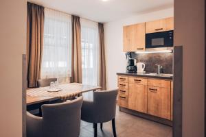 Kuchnia lub aneks kuchenny w obiekcie Ferienwohnung Nassfeld