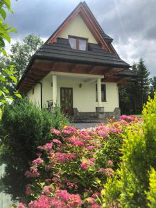 Vonkajšia záhrada v ubytovaní Domek Długa