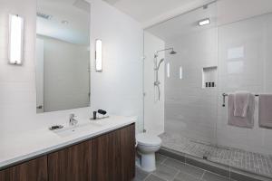 Koupelna v ubytování Drey Hotel