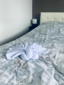 Postel nebo postele na pokoji v ubytování Apartman Jarun