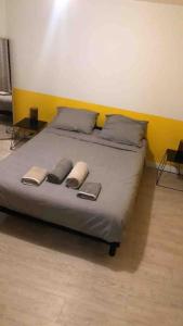 Posteľ alebo postele v izbe v ubytovaní LE BERLIER 60m2 + COUR PRIVÉE - CENTRE HISTORIQUE