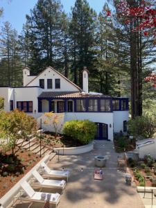 a large white house with a lot of windows at The Stavrand in Guerneville