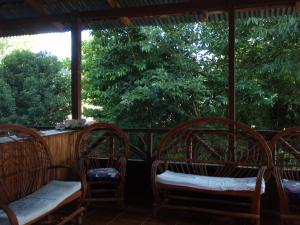 Jardín al aire libre en Guest house Posada Ixchel
