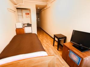 TV a/nebo společenská místnost v ubytování HOTEL LiVEMAX BUDGET Kawasaki Ekimae