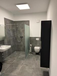 Phòng tắm tại Ferienhof Elbaue
