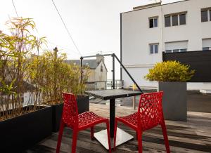 Balkón nebo terasa v ubytování Chambres d'Hôtes de l'Avel Vor + 4 fotografie