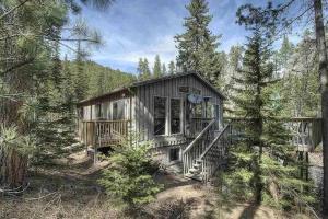 a house in the middle of a forest at Nature Stay with Views Like No Where Else in Custer