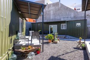 A patio or other outdoor area at Las Latas del Almendro 1