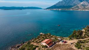 an aerial view of a large body of water at Villa Sea Edge in Orebić