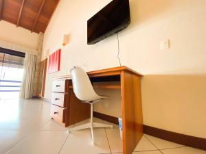 TV a/nebo společenská místnost v ubytování Santa Clara Hotel