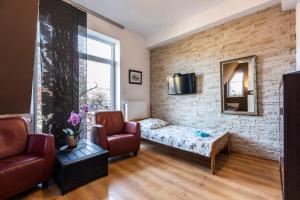 TV a/nebo společenská místnost v ubytování Brzoza w centrum Zakopanego