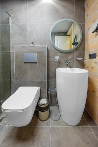 Vannituba majutusasutuses LALO Hotel Abastumani