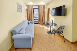 Televiisor ja/või meelelahutuskeskus majutusasutuses LALO Hotel Abastumani