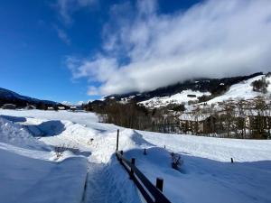 T2 de charme à Megeve vue panoramique tokom zime
