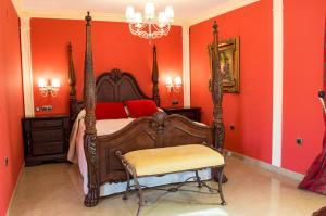 Ein Bett oder Betten in einem Zimmer der Unterkunft Hotel Restaurante Setos
