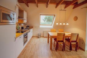 Kuchyň nebo kuchyňský kout v ubytování Haus Merlin - Austernfischer