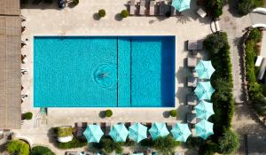 an overhead view of a large swimming pool at Botania Relais & Spa - The Leading Hotels of the World in Ischia