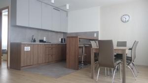 Kuchyňa alebo kuchynka v ubytovaní Apartamenty Leśne Zacisze