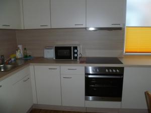 Kuchyň nebo kuchyňský kout v ubytování Haus Seestern
