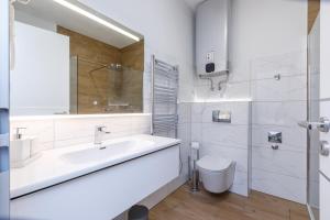 Kúpeľňa v ubytovaní La Bella Centrum apartmanok Piros/Sárga