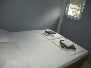 Posteľ alebo postele v izbe v ubytovaní Apartmani Lana, 40 metara do mora, Seline (4+1)