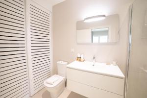 Koupelna v ubytování Eden Roc Appartements