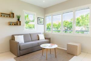 Posezení v ubytování Eden Roc Appartements