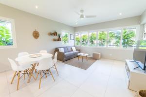 Posezení v ubytování Eden Roc Appartements