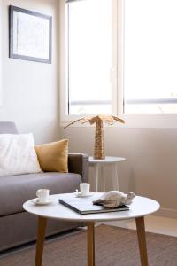 Posezení v ubytování Eden Roc Appartements
