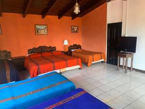 TV a/nebo společenská místnost v ubytování Hotel Bahia Atitlan