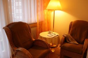 Posezení v ubytování Haus Hubertus
