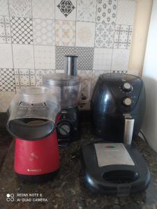 Kuchyň nebo kuchyňský kout v ubytování Casa de temporada em Jacaraípe