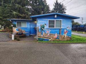 Um jardim em Plainview Motel