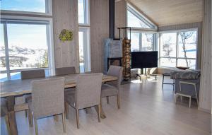 Μια τηλεόραση ή/και κέντρο ψυχαγωγίας στο Awesome Home In Rauland With Kitchen