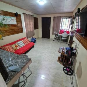 Posezení v ubytování Casa-cabaña Jefe Indio /Playa Cacique