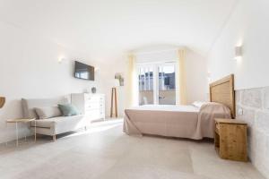 Postel nebo postele na pokoji v ubytování Dimora dei maestri-Camera con veranda e bagno privati