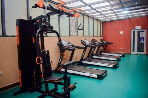 Fitnes oz. oprema za telovadbo v nastanitvi Casamia Apartments