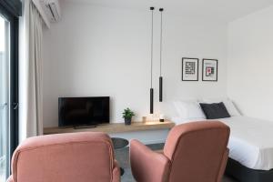 Et tv og/eller underholdning på Voda Luxury Residence Penthouse #601