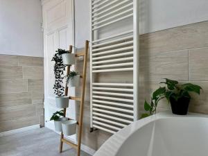 Koupelna v ubytování Duplex Villa Dünenbrise