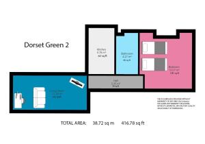 a floor plan of the project green at Dorset Green Two By My Getaways in Brighton & Hove