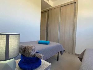 Posteľ alebo postele v izbe v ubytovaní Moderno apartamento a 500 m de la playa