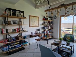 Knihovna v bed and breakfast