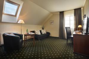 TV a/nebo společenská místnost v ubytování Hotel Morris Relax & Wellness