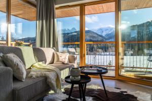 Vue générale sur la montagne ou vue sur la montagne depuis l'appartement
