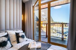 Balcon ou terrasse dans l'établissement Apartament Owca na wypasie by Apart Concept Podhale