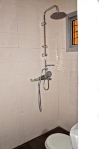 a shower in a bathroom with a toilet at Tulsa Home - Douala - Bonamoussadi - Wifi - Canal+ in Douala