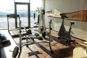 Fitness centrum a/nebo fitness zařízení v ubytování Landrefugium Obermüller 4,5 Sterne